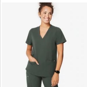 Womens Moss Casma - Three pocket scrub top